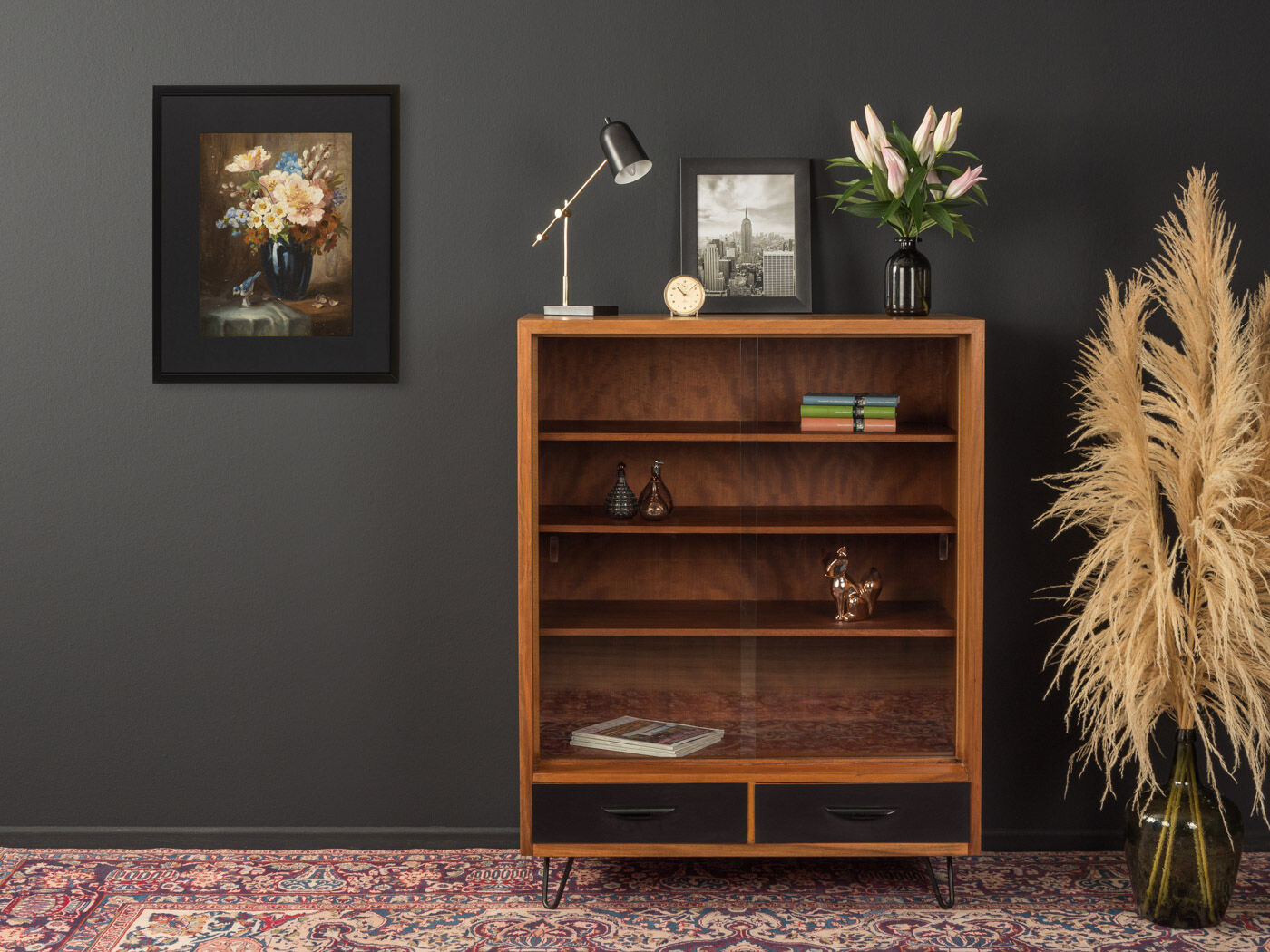 Bouquet of Flowers , Oil on Plates , 55 x 66 cm