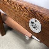 Ensemble de tables basses belges en wengé par Beaufort, années 1960.