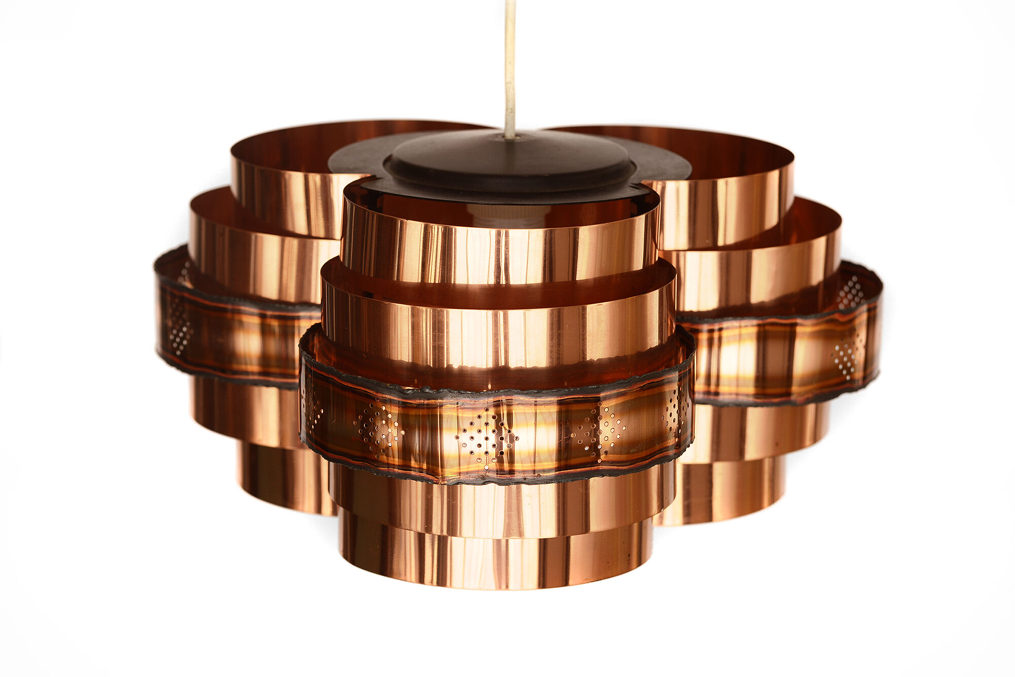 Hanging lamp by Werner Shou for Coronell Electro Denmark 1970s