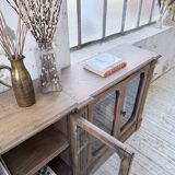 Enfilade display cabinet, solid oak, 1920.