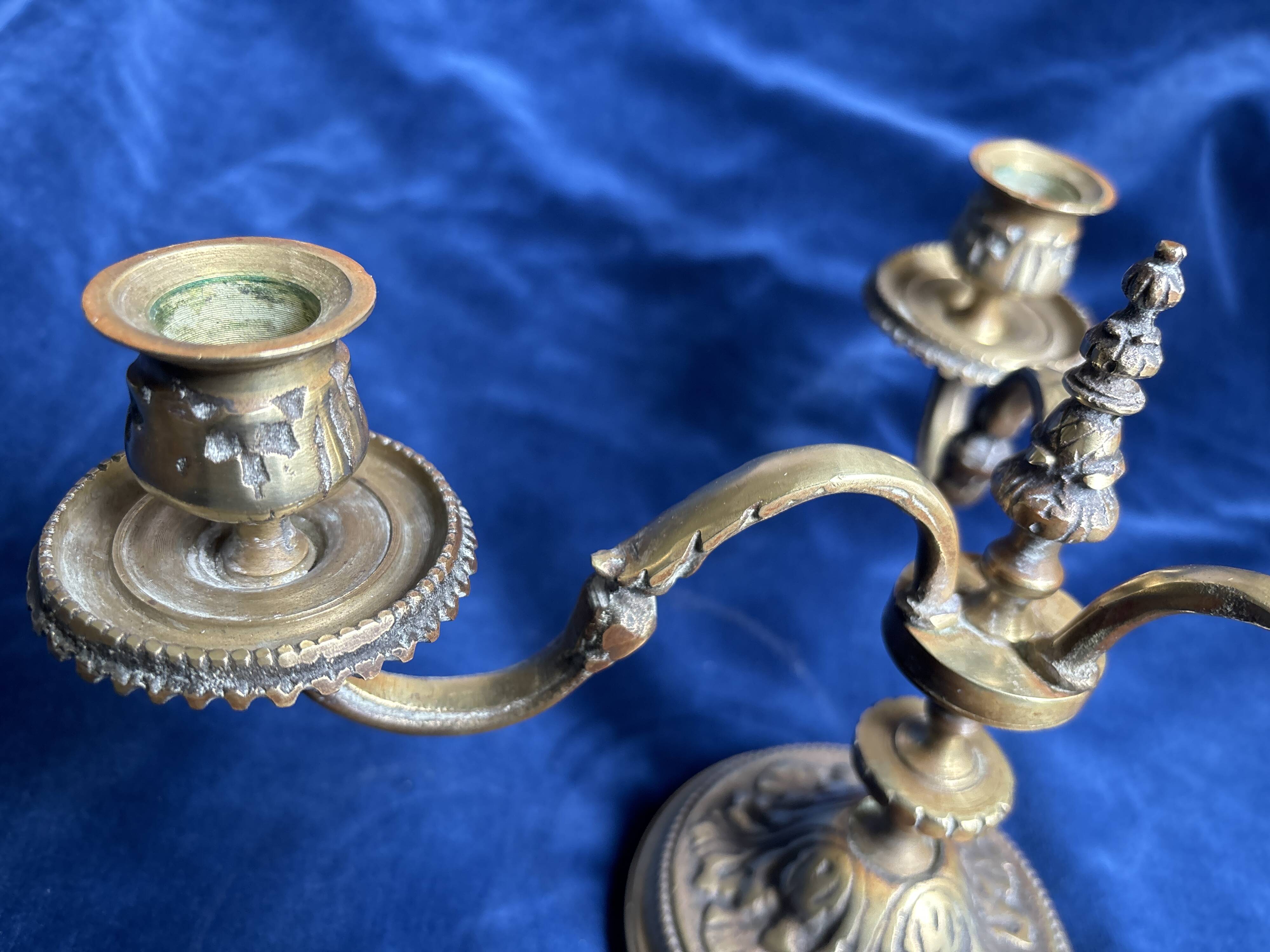 Antique 19th century bronze candlestick