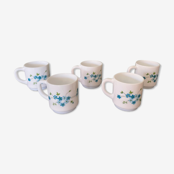 5 vintage coffee cups