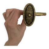 Solid brass door handle