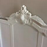 Painted wooden old bedhead