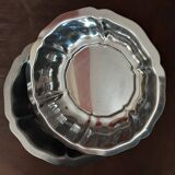 Set of 2 vintage stainless steel salad bowls