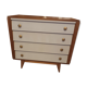 Vintage chest of drawers compass feet