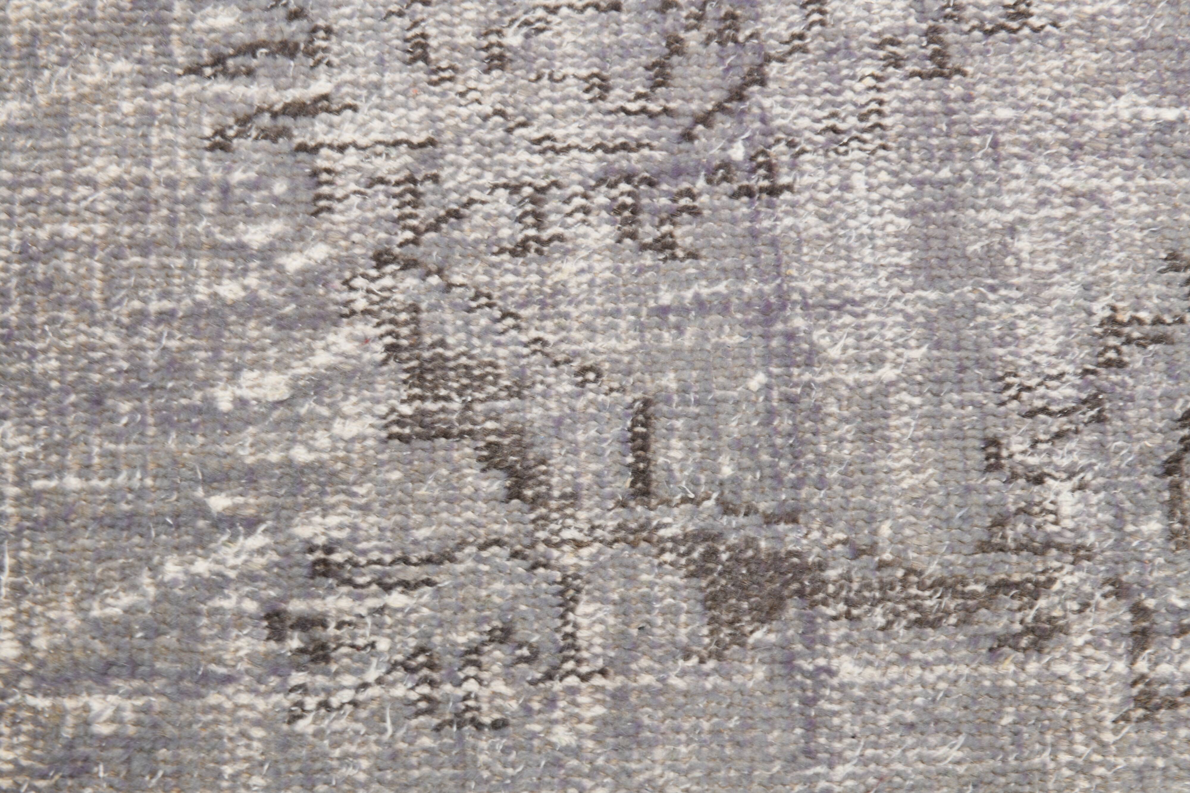 Gray handmade vintage rug 174x294cm