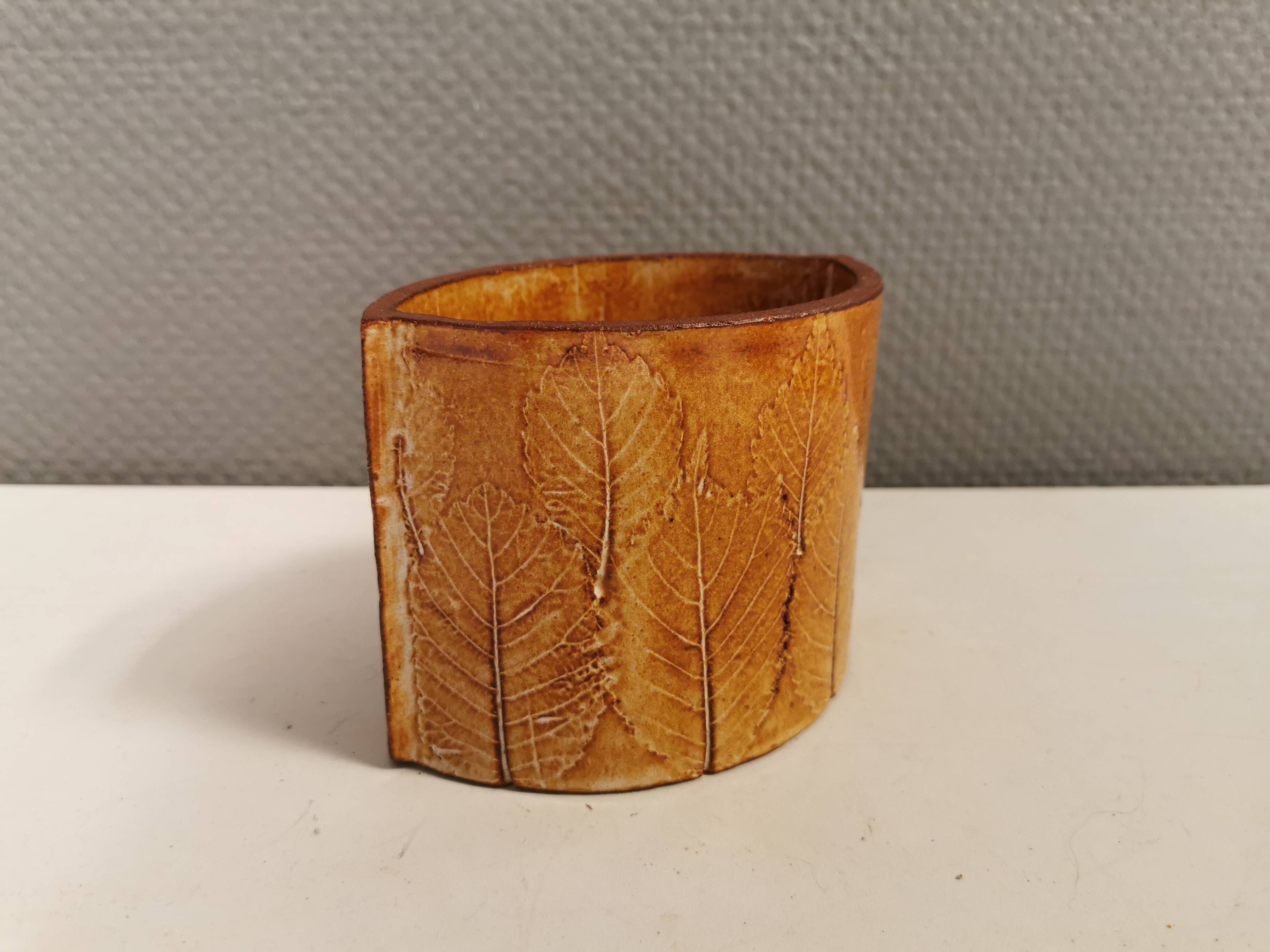 Ceramic vase, from charlotte basse denmark (signed at the bottom)