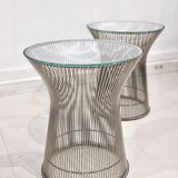 Set of two "Platner Side Table" by designer Warren Platner for Knoll