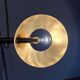 German Postmodern Vintage Brass Arc Floor Lamp with Clamp Rod attributed to Florian Schulz, 1970s