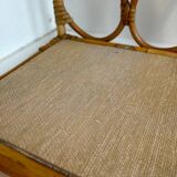 Rattan wall shelf