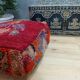 Handmade Berber pouf in wool 60 X 60 X 20 CM