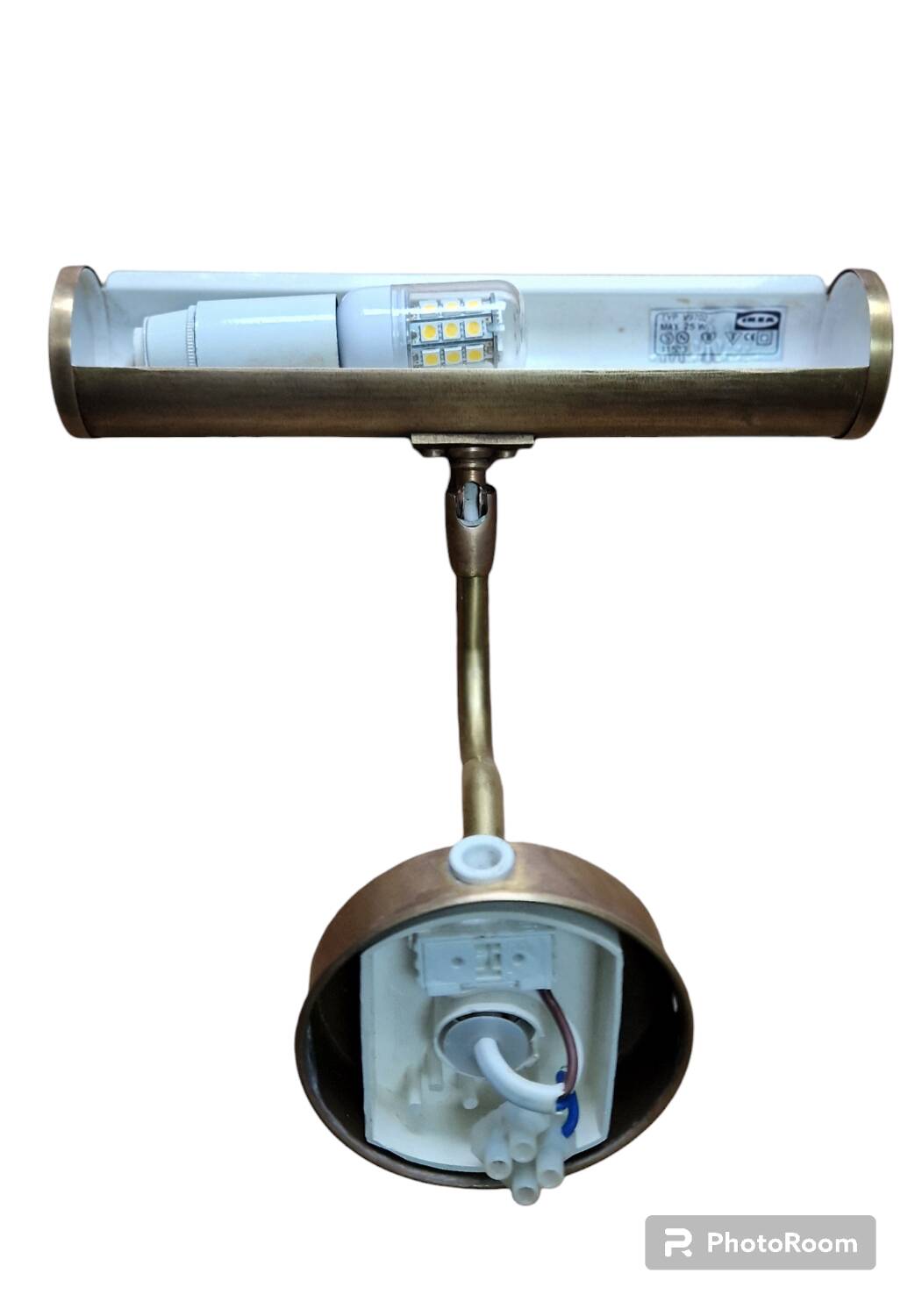 Vintage 80s brass picture light Ikea