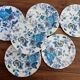lot of 6 old English earthenware flat plates Mason's