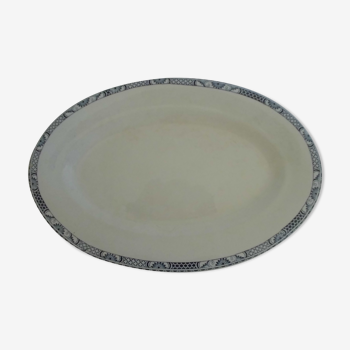 oval presentation dish 41 x 27cm - Salins Terre de Fer - model Robert