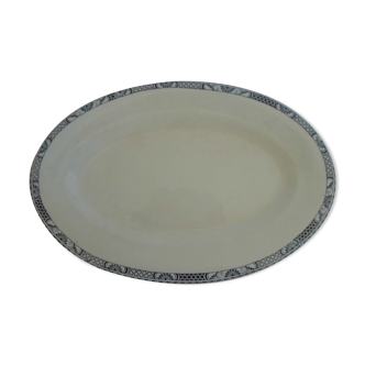 oval presentation dish 41 x 27cm - Salins Terre de Fer - model Robert