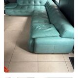 Fine grain leather sofa