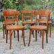 5 chaises bistrot Thonet et Horgen années 40