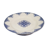 Compotier or cake display in earthenware by E. Bourgeois, iron earth. Cake stand.