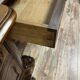 Curved provencal louis xv style desk in carved walnut circa 1880