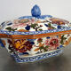 Tureen Gien on its model tray Peonies