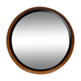 Mid-Century Teak Swedish Mirror by Uno & Östen Kristiansson for Luxus 50cm