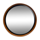 Miroir suédois en teck du milieu du siècle par Uno & Östen Kristiansson pour Luxus 50cm