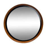 Mid-Century Teak Swedish Mirror by Uno & Östen Kristiansson for Luxus 50cm