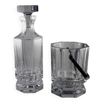 Sèvres crystal carafe and ice bucket set