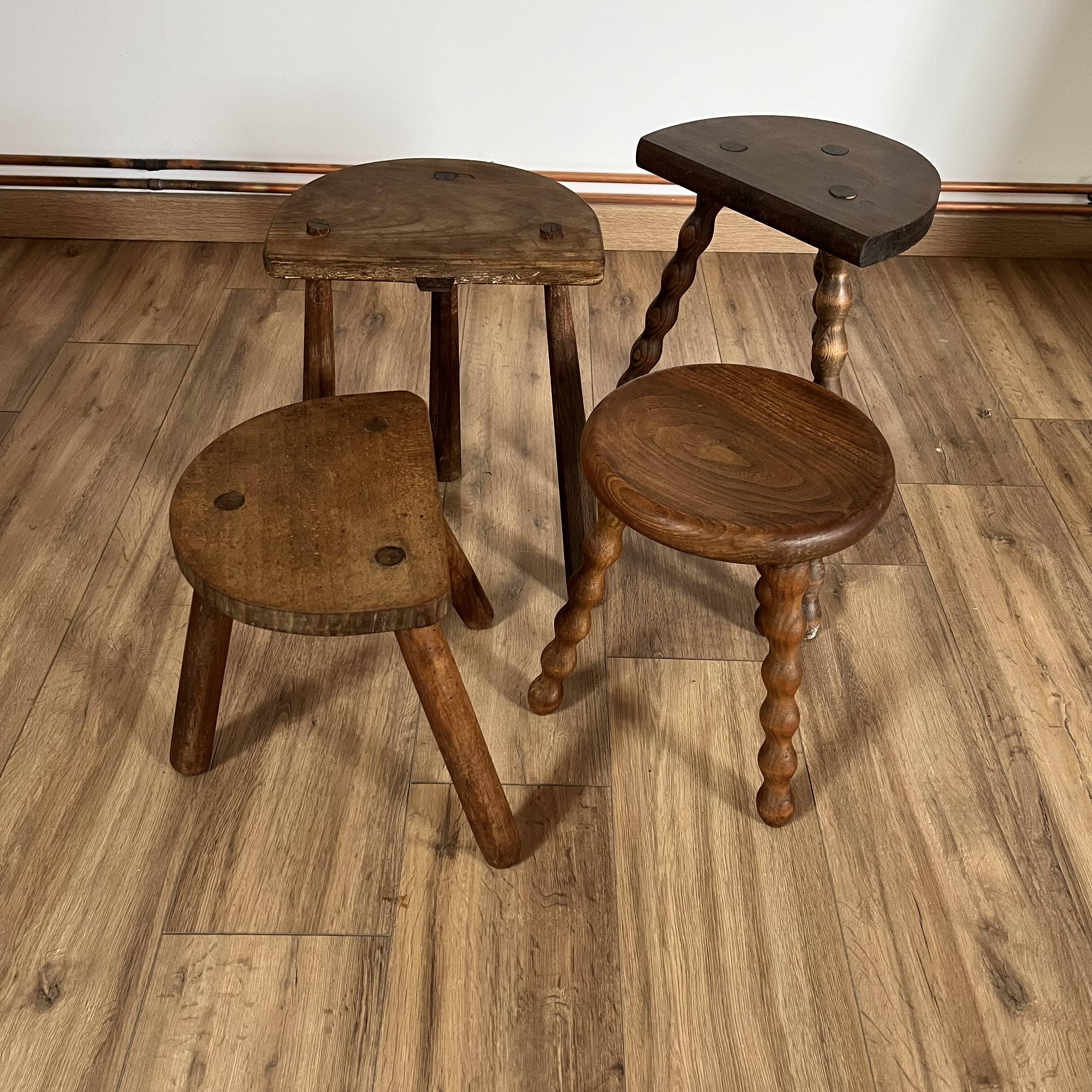 Set of 4 mismatched stools