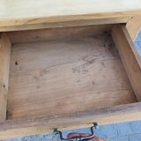 Bahut buffet furniture of old raw wood shallow