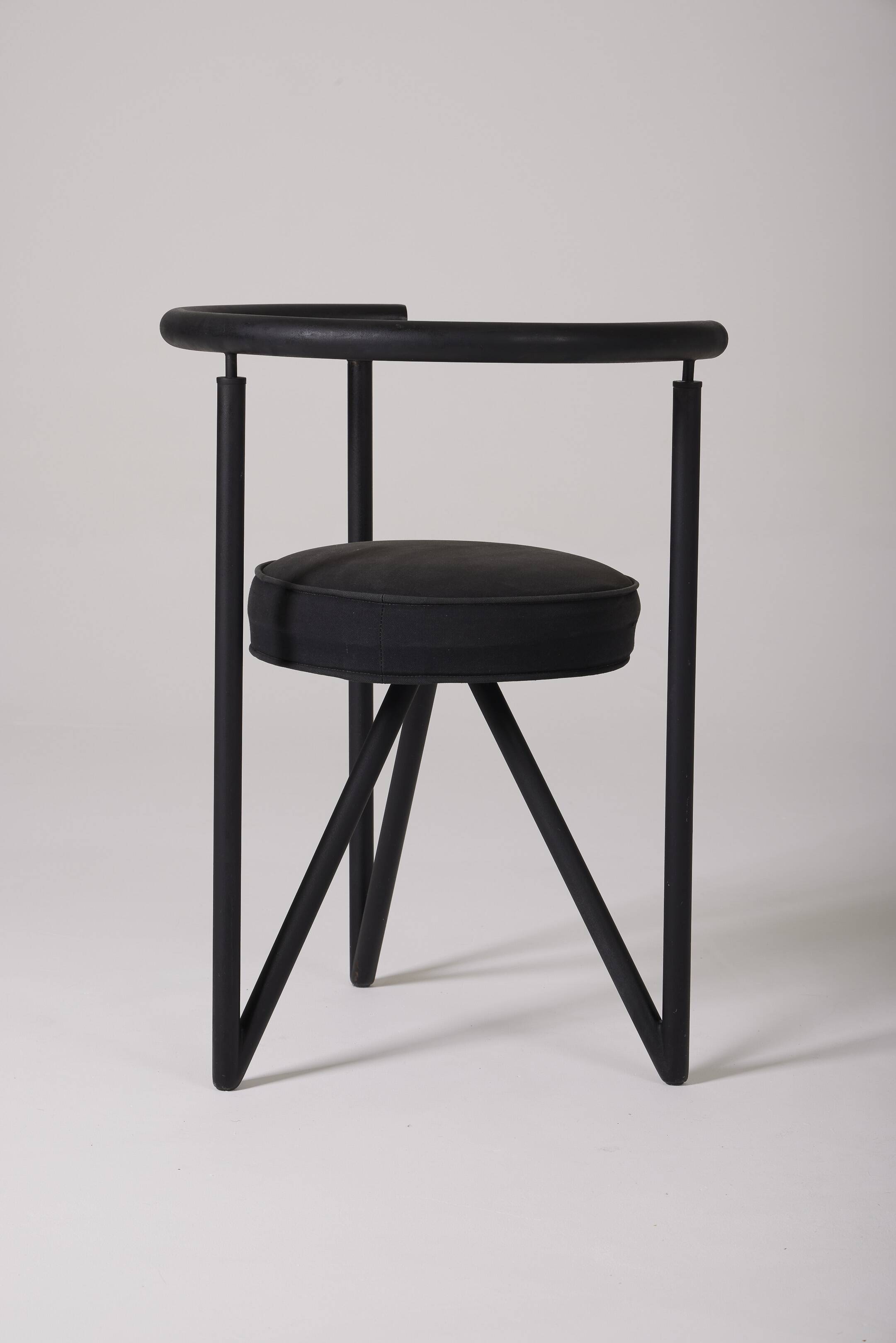Miss dorn Philippe Starck black chair, 1980s