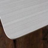 Stool formica light gray stripes