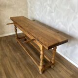 Solid Oak Folding Farmhouse Table