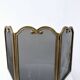 Antique brass fire screen 75x38cm fireplace protection screen