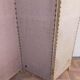 Paravent ancien 4 feuilles bois et tissu