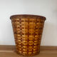 Vintage wicker basket or paper bin