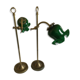 Pair of art nouveau style lamp