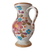 Vintage hand-painted handled vase