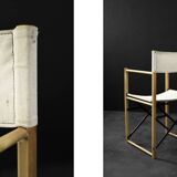 Vintage Mid-Century Scandinavian Modern Beech Safari Director's Chairs