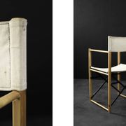 Vintage Mid-Century Scandinavian Modern Beech Safari Director's Chairs