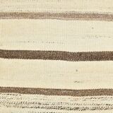 5x7 Kilim Beige & Cream Striped Kilim Rug, 161x211Cm