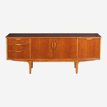 Retro 1960s Teak Jentique Mid Century Sideboard With Folded Handles