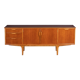 Retro 1960s Teak Jentique Mid Century Sideboard With Folded Handles
