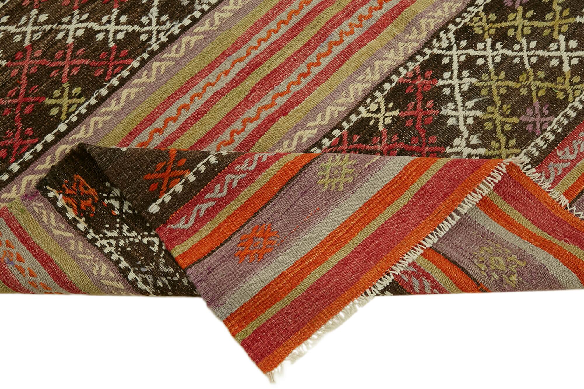 Turkish Handmade Vintage Anatolian Kilim 174 cm x 255 cm