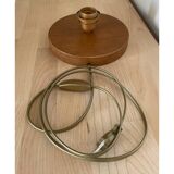 Lampe à poser Lamp'angel Cat eye H28 D20 - tissu vintage