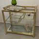 Vintage brass bar service