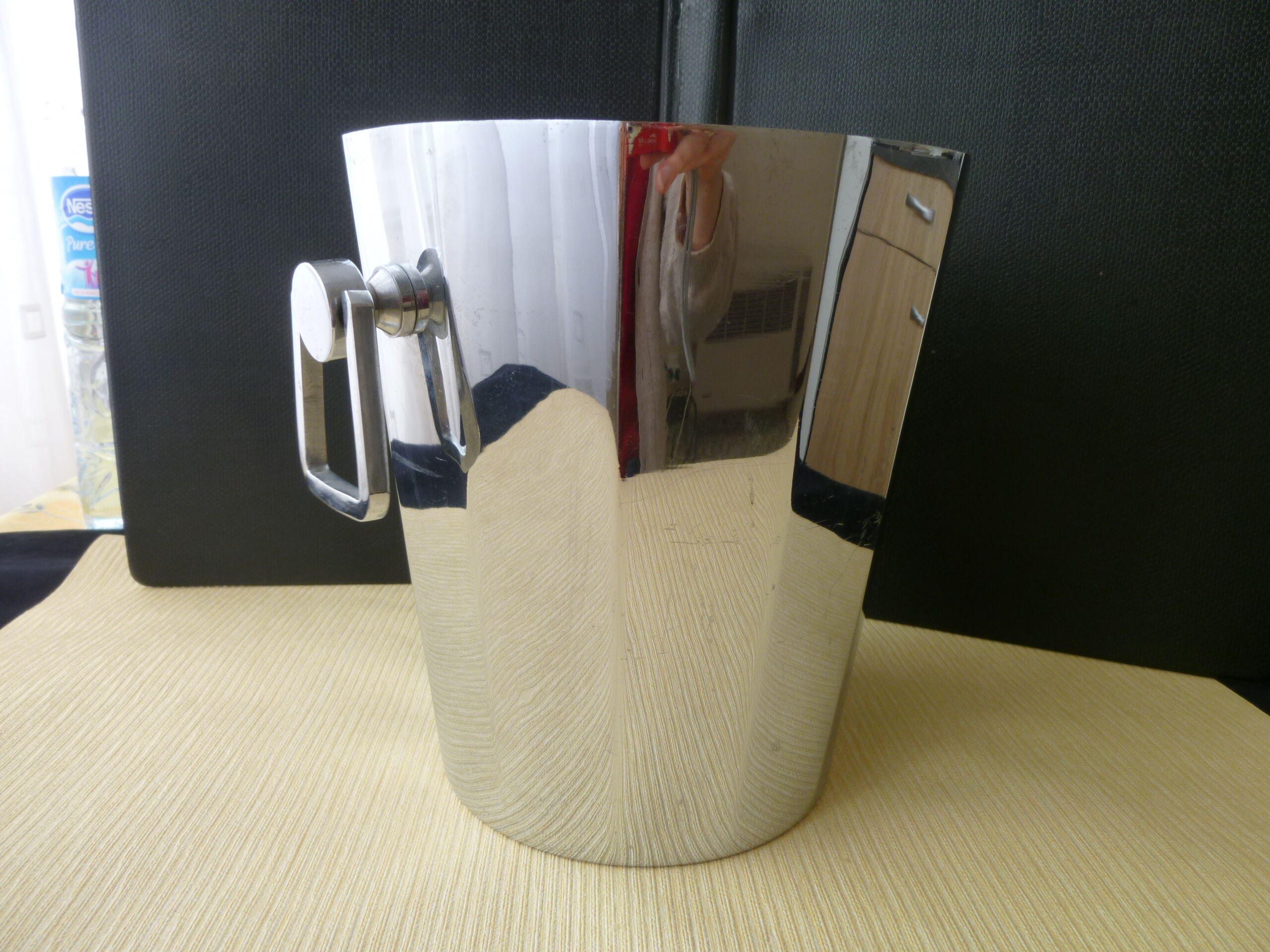 Chrome champagne bucket André Leroy