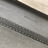 Chrome and black leather armchair type B34
