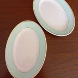 Plat ovale et raviers "Meudon" K&G Lunéville